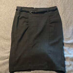 Charlotte Russe grey pencil skirt